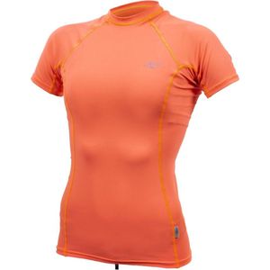 O'Neill - UV-shirt voor dames met korte mouwen - Premium Rash - Papaja - maat L