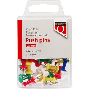 Push pins quantore assorti 40 stuks | Blister a 40 stuk | 120 stuks