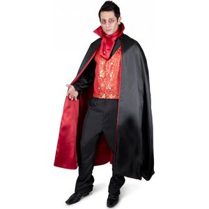 Partychimp  Verkleedpak Vampier Heren Polyester Zwart/rood Mt L