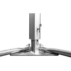 Pagodetent 3x3 incl. zijwanden wit
