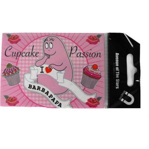 Barbapapa Koelkastmagneet - cupcake passion - 9x6cm