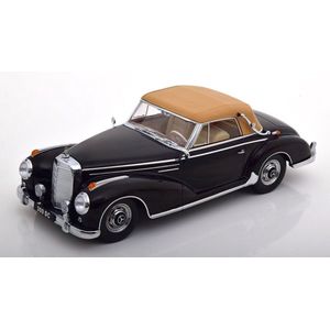 Het 1:18 Diecast-model van de Mercedes-Benz 300SC W188 Cabrio Soft Top uit 1957 in zwart. De fabrikant van het schaalmodel is KK Models. Dit model is alleen online verkrijgbaar