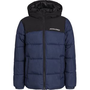 JACK&JONES JUNIOR JJMOON HOOD PUFFER MNI Jongens Jas - Maat 116