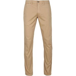 Suitable - Chino Sartre Camel - Slim-fit - Chino Heren maat 25