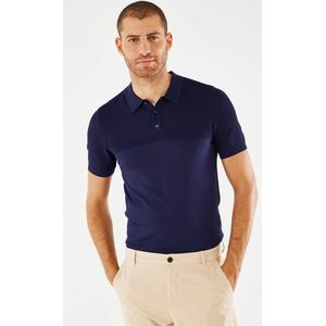 Mexx Knit Polo Navy - - Maat Xxl