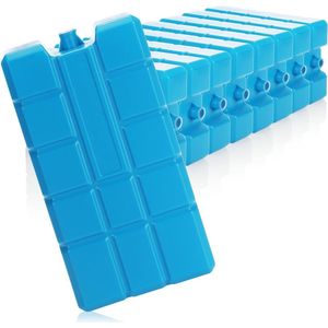 9 x koelelement XXL in blauw - koelelementen voor koelbox en koeltas - koelaccu's voor huishouden en vrije tijd