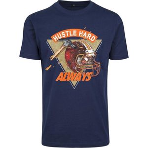 Mister Tee - Hustle Hard Always Heren T-shirt - Blauw