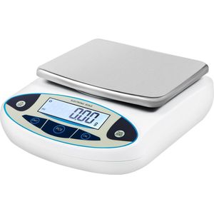 Keukenweegschaal Digitaal - Precisie Weegschaal - 5000G x 0.01G - Lab Analytische Balans - LCD Scherm - 23x18x6cm