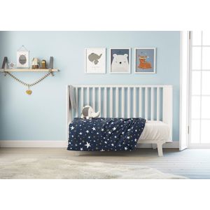 Mistral Home - DEKBEDOVERTREK - katoen renforcé - 100 x 140 cm - junior - dessin - blauw - Voor baby of peuter