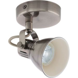 EGLO Seras - LED spot - 1-Lichts - 3,3W - nikkel-antiek/creme