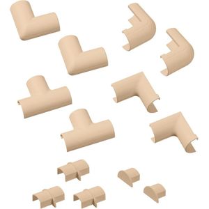 Accessoirepakket kabelgoten - verberg kabels - 20 x 10 mm - magnolia