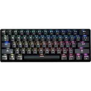DK61 - 60% Mechanisch Gaming Toetsenbord - Brown Switch - USB - Bluetooth - Mechanical Gaming Keyboard - Zwart