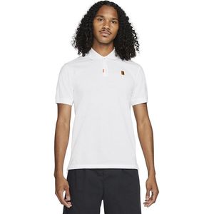 Nike The Polo Slim-Fit Sportpolo - Heren - Wit - Maat M