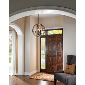 Bohemian Kroonluchter - Steady Lighting - Metaal - Bohemian - E14 - L: 72cm - Voor Binnen - Woonkamer - Eetkamer - Brons