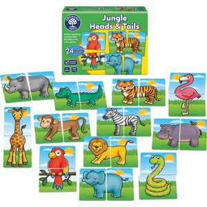 Orchard Toys - Jungle Heads & Tails - 2 in 1 geheugenspel - vanaf 18 maanden