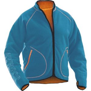 Jobman 5192 Fleece Jacket Reversible 65519274 - Oceaan/Oranje - XS