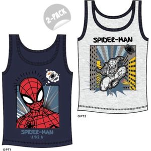 Spiderman singlets - hemd - hemden - hemdjes - set - 2 stuks - 122/128