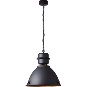 BRILLIANT lamp, Kiki hanglamp 49cm zwart korund, metaal, 1x A60, E27, 52W, normale lampen (niet meegeleverd), A++