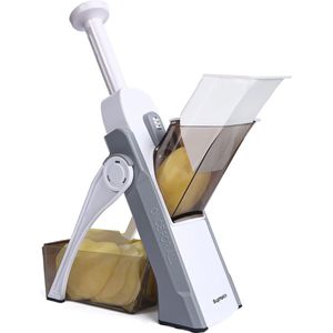 Veiligste mandoline groentesnijder met 4 snijmodi - Multifunctionele keuken gadget voor moeiteloos snijden van groenten en fruit