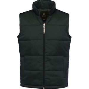 B&C Heren Volledige Ritssluiting Waterdichte Bodywarmer/Gilet (Zwart)