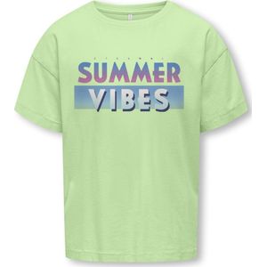 ONLY KOGRUTH LIFE LOOSE PRINTED TEE JRS Meisjes T-shirt - Paradise Green Summer