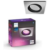 Philips Hue Centura Inbouwspot - White and Color Ambiance - GU10 - Aluminium - 6W - Vierkant - Bluetooth