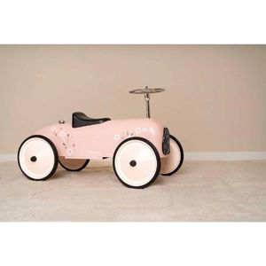 Little Dutch - Retro Loopauto - Roze - Metaal - Geschikt voor 24 maanden en ouder