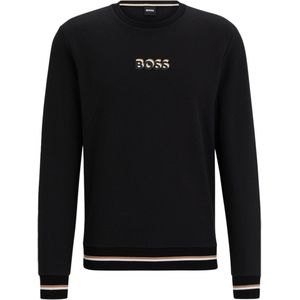 BOSS Iconic sweatshirt - heren lounge trui - zwart - Maat: XL
