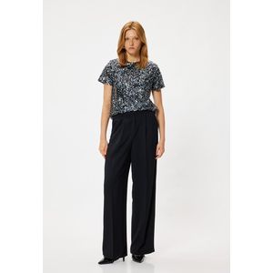 Korte mouw Ronde kraag Blouse