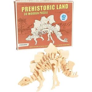 3D houten puzzel Prehistoric Dinosaurus - Stegosaurus - Rex London