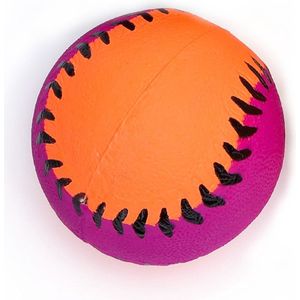 Nobleza Rubberen speelbal hond - Hondenspeelbal - Hondenbal - Massief rubberen bal hond - Apporteerspeelgoed - Paars/Oranje