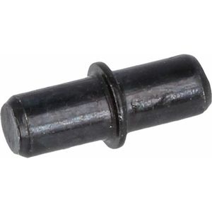 AMIG Kastplankdragers/steunen - 8x stuks - metaal - zwart - D5 x L16 mm - kledingkast pinnetjes