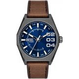 Diesel SCRAPER DZ2189 Heren Horloge 44 mm - Bruin