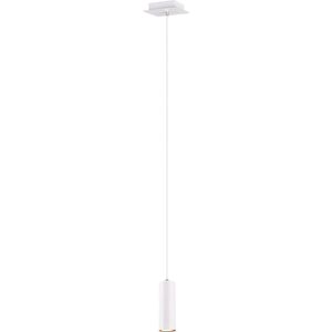 LED Hanglamp - Torna Mary - GU10 Fitting - 1-lichts - Rond - Mat Wit - Aluminium