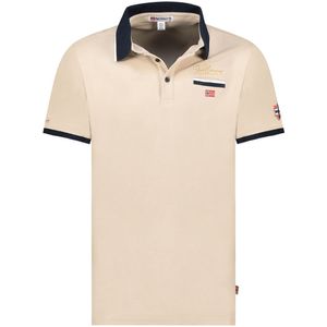 Geographical Norway Expedition Katoen Polo Shirt Kara Beige - 3XL