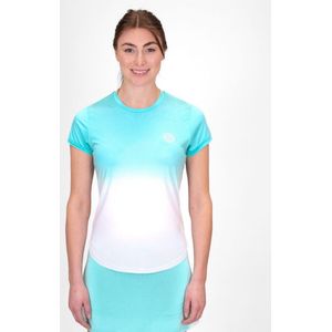 BIDI BADU Crew Gradiant Tee - aqua, white Shirts Damen