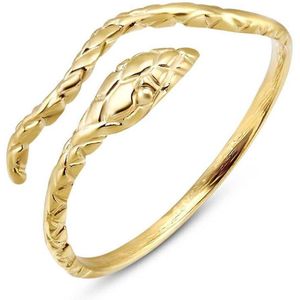 Twice As Nice Ring in goudkleurig edelstaal, slang 54