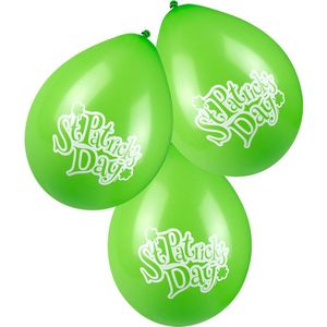 Boland - 6 Latex ballonnen 'St Patrick's Day' - Multi - Knoopballon
