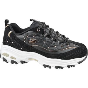 Skechers D'Lites  13087-BKRG, Vrouwen, Zwart, Sneakers, maat: 36