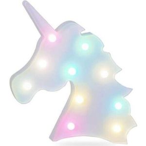 LED lamp Unicorn - Wit Colorful licht - Nachtlamp