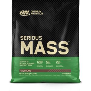 Optimum Nutrition Serious Mass - Chocolate - Mass Gainer - Weight Gainer - 5450 gram (16 servings)