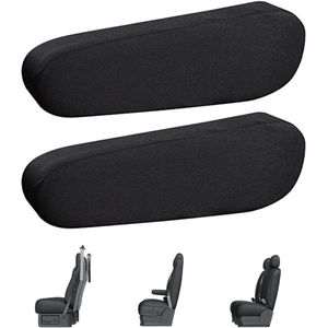 Universele vervangende armleuninghoezen voor auto SUV - 2 stuks elastische stof - armleuningbescherming voor voorstoelen