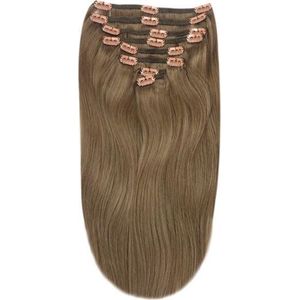 Remy Human Hair extensions straight 20 - brown 9#