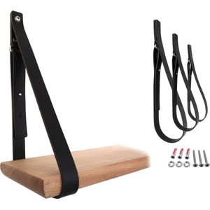 NOOBLU SHELV plankdragers - set van 3 - Charcoal black