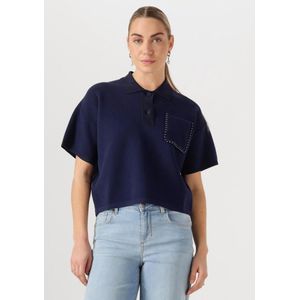 Liu Jo - Maglia Chiusa - Top - Blauw - Katoen