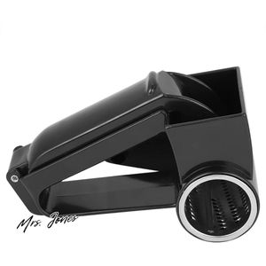 Mrs. Jones Handmatige Roterende Kaasrasp RVS Groentensnijder Snijmachine Shredder voor Het Raspen van Harde Kaas Chocolade Noten Keukengereedschap - Zwart .