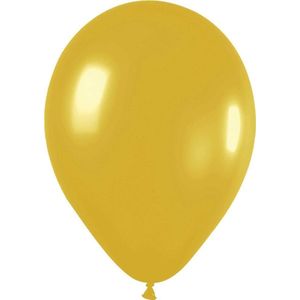 Ballon metallic goud 100 stuks (multi)