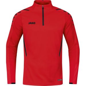 Jako - Ziptop Challenge - Rode Longsleeve Heren-3XL