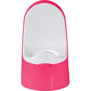 bébé-jou - Potty trainer -  uni fuchsia - Met hoge rugleuning