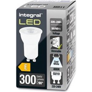 Integral  Ilon Led-lamp - GU10 - 4000K Wit licht - 4 Watt - Dimbaar